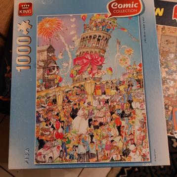 Comic legpuzzel Pisa, 1000 st, volledig, 9 €.