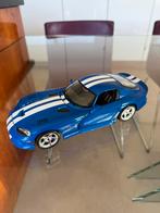 Dodge viper GTs 1:18 nikkel zonder doos, Hobby en Vrije tijd, Ophalen of Verzenden, Zo goed als nieuw, Auto, Burago