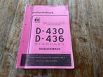 Mc Cormick International D430 D436 instructieboek., Ophalen of Verzenden, Gebruikt, Oldtimer onderdelen