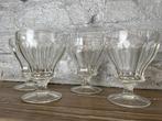 Glaswerk - 4 vintage glaasjes, Autres styles, Utilisé, Enlèvement ou Envoi, Verre ou Verres