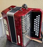 Mooie Firotti Trekzak knopaccordeon model 322., Ophalen of Verzenden, Zo goed als nieuw, Knopaccordeon, Met riemen