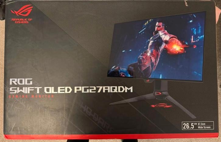 ASUS ROG Swift PG27AQDM 26,5 pouces QHD OLED, Informatique & Logiciels, Moniteurs, Comme neuf, Gaming, Enlèvement ou Envoi
