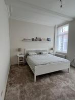 Klassiek en mooi groot bed, Huis en Inrichting, Slaapkamer | Bedden, Ophalen, Wit, Steigerhout, Zo goed als nieuw