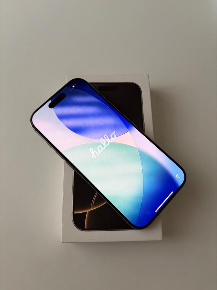 iPhone 16 Pro 128GB Natural Titanium, Telecommunicatie, Mobiele telefoons | Apple iPhone, Zo goed als nieuw, 128 GB, Zonder abonnement