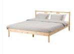 Tweepersoonsbed 140cm met lattenbodem en matras, Ophalen