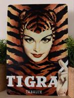 Metalen reclamebord Tigra, Verzamelen, Ophalen of Verzenden, Nieuw, Reclamebord