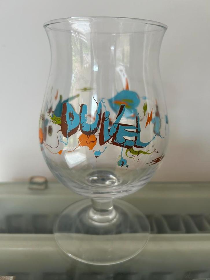 Bierglas Duvel Yan Sorgi speciale editie, Verzamelen, Biermerken, Gebruikt, Duvel, Ophalen