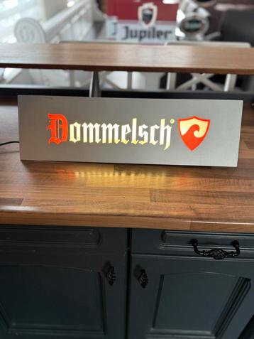 Dommelsch licht reclame bord mancave, Enlèvement, Utilisé