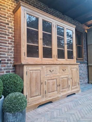 Teak vitrinekast/buffetkast GRATIS LEVERING  beschikbaar voor biedingen