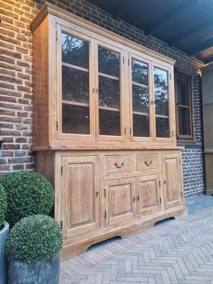 Teak vitrinekast/buffetkast GRATIS LEVERING, Huis en Inrichting, Kasten | Vitrinekasten, Zo goed als nieuw, Ophalen of Verzenden