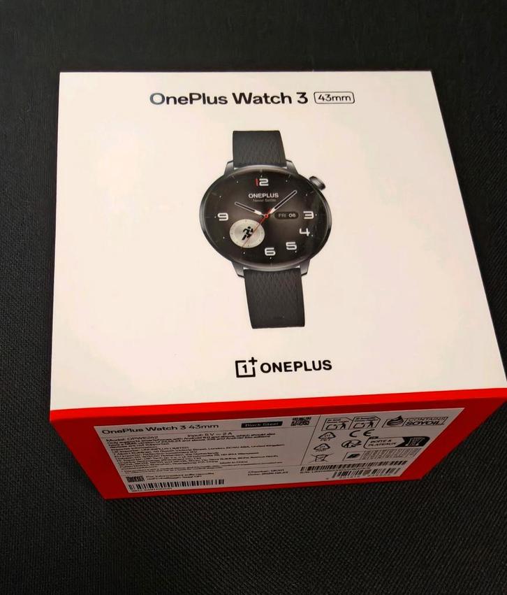 Oneplus watch 3 - Nieuw - ongeopend, Bijoux, Sacs & Beauté, Montres connectées, Neuf, Android, Noir, Enlèvement ou Envoi