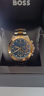 BOSS Chronograaf Tweekleurig Blauwe Wijzerplaat Nieuw !!, Enlèvement, Acier, Acier