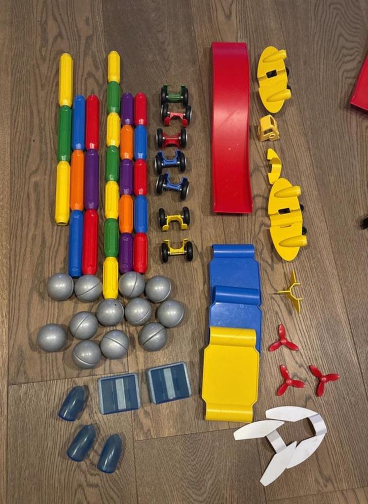 Smartmax - torens, vliegtuigen en fantasie (66 stuks), Kinderen en Baby's, Speelgoed | Educatief en Creatief, Gebruikt, Bouwen