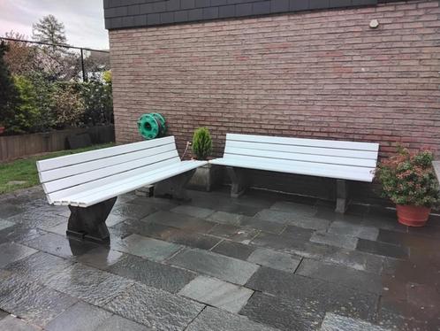 Deux Bancs de Jardin de Qualité, Jardin & Terrasse, Bancs de jardin, Utilisé, Autres matériaux, Enlèvement