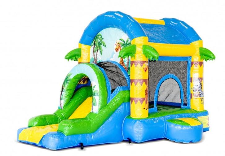 Te koop Springkussen Jumpy Extra Fun Jungle, Hobby en Vrije tijd, Feestartikelen | Verhuur, Nieuw, Ophalen