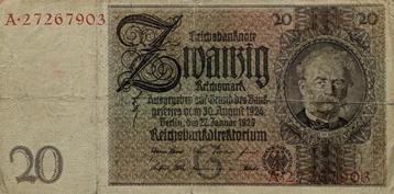 Duitsland - 20 reichsmark - 1924 beschikbaar voor biedingen