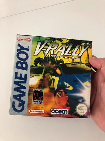 V-Rally gameboy spel compleet in doos beschikbaar voor biedingen