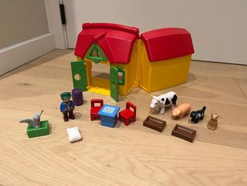 PLAYMOBIL 1.2.3 Meeneemboerderij met dieren - 6962 beschikbaar voor biedingen