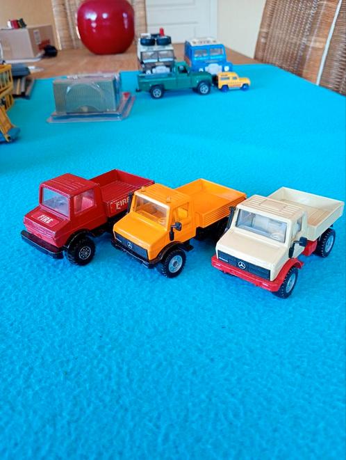 3 x Unimog, Hobby en Vrije tijd, Modelauto's | 1:50, Zo goed als nieuw, Matchbox, Ophalen of Verzenden