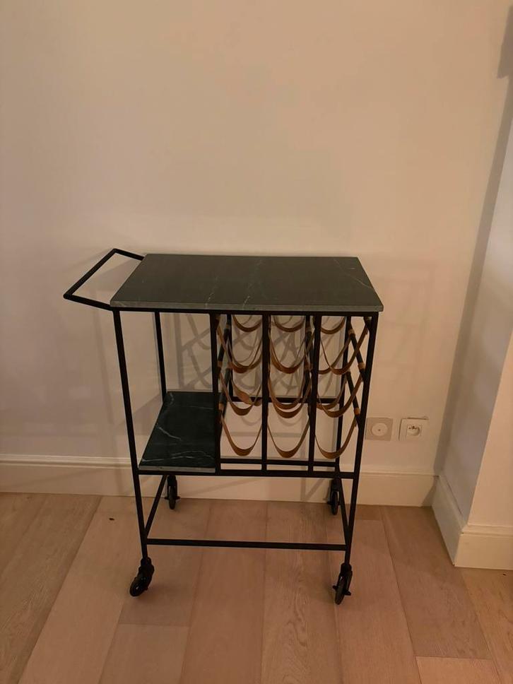 Barcart - merk Dutchbone, Huis en Inrichting, Tafels | Sidetables, Zo goed als nieuw, Ophalen