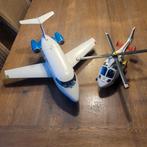 Vliegtuig en helikopter van playmobil, Kinderen en Baby's, Speelgoed | Playmobil, Zo goed als nieuw, Ophalen