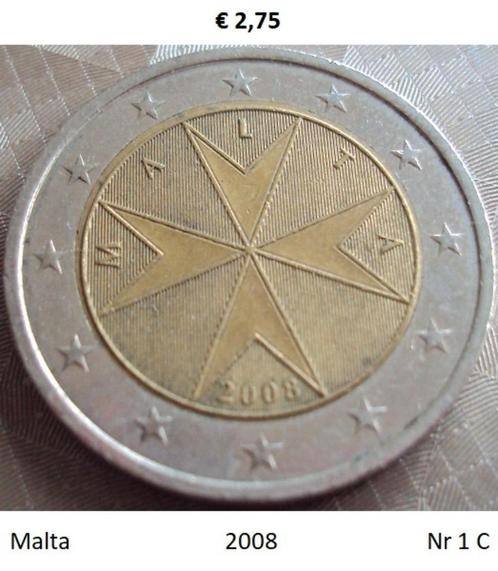 2 Euromunten Malta, Postzegels en Munten, Munten | Europa | Euromunten, Losse munt, 2 euro, Malta, Ophalen of Verzenden