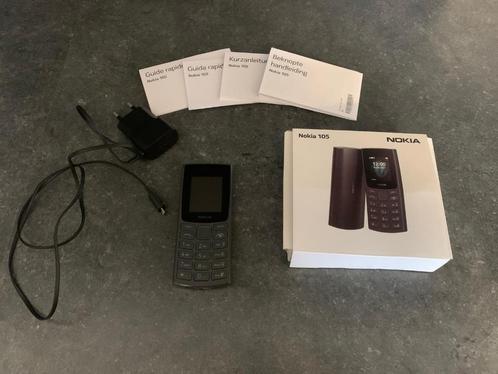 Nokia 105 - Charcoal grijs, Telecommunicatie, Mobiele telefoons | Nokia, Zo goed als nieuw, Zonder abonnement, Klassiek of Candybar