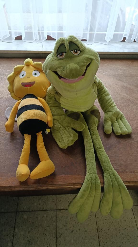Pluchen beer - Maya de bij / kikker Disney (Prins Nadeem), Kinderen en Baby's, Speelgoed | Knuffels en Pluche, Nieuw, Overige typen