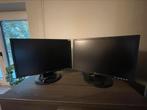 2x pc scherm LCD, Computers en Software, Monitoren, VGA, Gebruikt, Ophalen