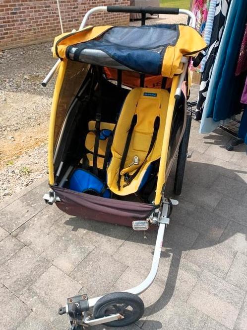 Dubbele fietskar burley, Fietsen en Brommers, Fietsaccessoires | Aanhangwagens en Karren, Gebruikt, Ophalen