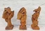 Bel ensemble de trois sculptures en fonte, Ophalen