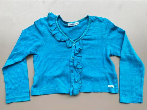 Cardigan / vestje turquoise Glamorous 128, Kinderen en Baby's, Kinderkleding | Maat 128, Zo goed als nieuw, Meisje, Trui of Vest