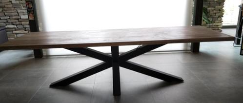 Eettafel teakhout 8-10 personen, Maison & Meubles, Tables | Tables à manger, Comme neuf, 100 à 150 cm, 200 cm ou plus, Cinq personnes ou plus