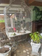 Ancienne cage à oiseaux avec tiroir, Enlèvement, Utilisé, Métal, Cage à oiseaux