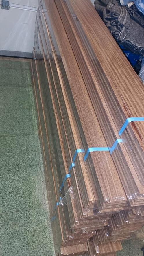 Afrormosia planchetten, Tuin en Terras, Terrasdelen en Vlonders, Nieuw, Ophalen