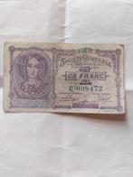 billet 1 franc belge sous Albert 1er, Postzegels en Munten, Ophalen of Verzenden, Losse munt