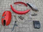 BSA B25 / B50 benzinetank , uitlaatdemper en framedelen, Motoren, Ophalen, Gebruikt