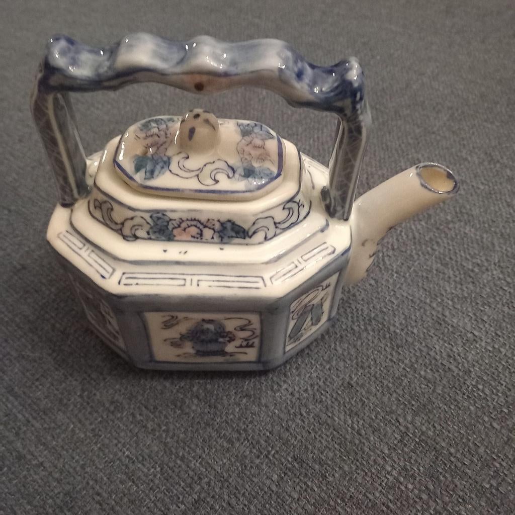 Chinese theepot - porselein, Antiek en Kunst, Ophalen of Verzenden