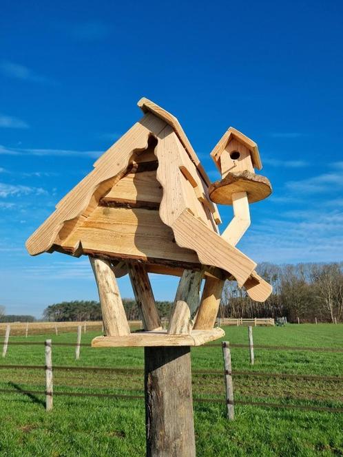 Uniek houten vogelhuisje, Tuin en Terras, Vogelhuisjes en Vogelbaden, Nieuw, Ophalen