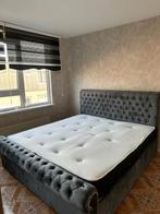 Luxe fluwelen bed – elegant design met premium comfort, Envoi, Neuf, Noir