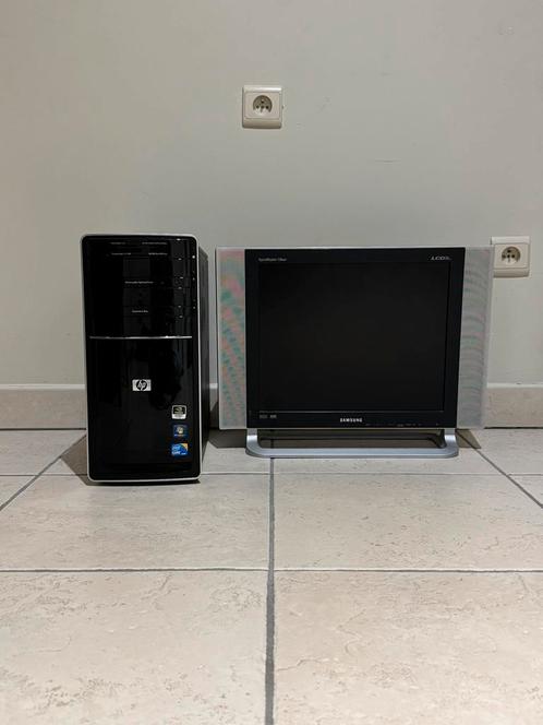 HP Pavilion P6000 desktop + Samsung LCD-monitor (60Hz), Computers en Software, Desktop Pc's, Gebruikt, HDD, 4 GB, Met videokaart
