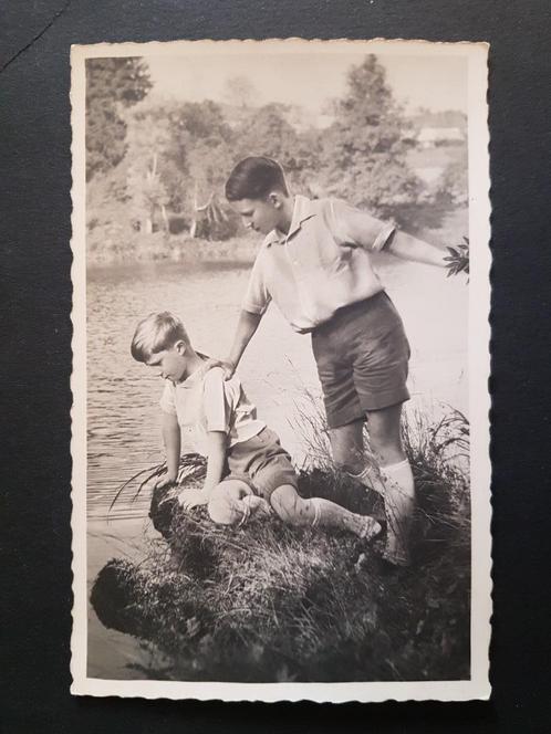 Fotokaart Koningshuis België Prins Albert Boudewijn, Verzamelen, Koningshuis en Royalty, Gebruikt, Kaart, Foto of Prent, Ophalen of Verzenden
