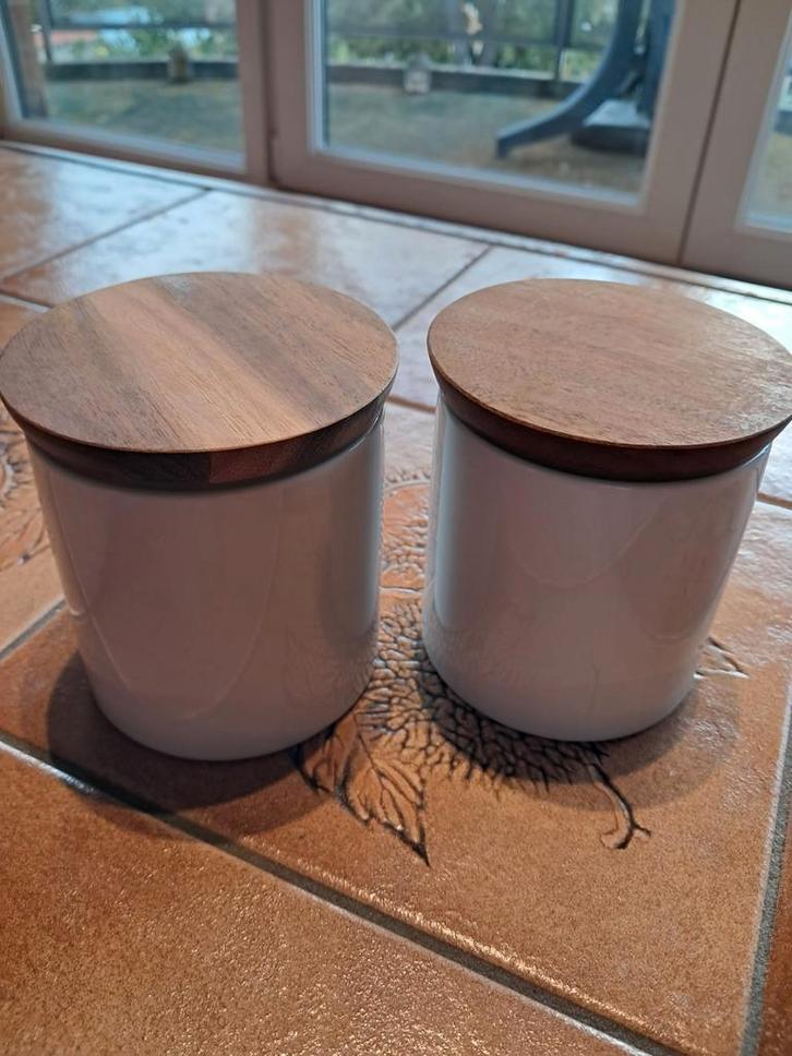 Set van 2 IKEA potten, Huis en Inrichting, Keuken | Servies, Gebruikt, Kom(men), Ophalen of Verzenden