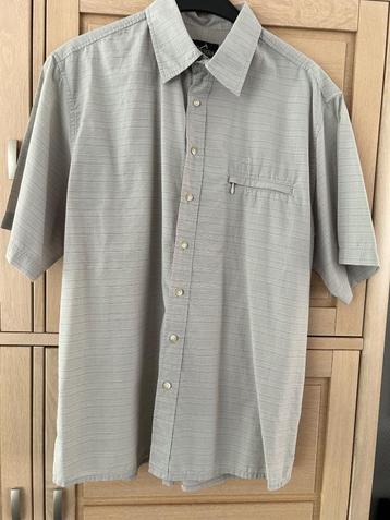 Hemd Tierra XL lichtgrijs/fijn beige korte mouw beschikbaar voor biedingen