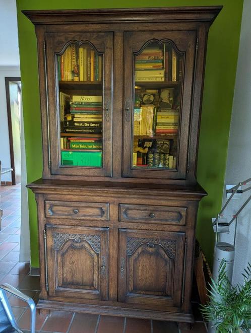 Buffetkast Ebeno in Franse eik (Belgisch fabrikaat), Huis en Inrichting, Kasten | Buffetkasten, Gebruikt, 150 tot 200 cm, 100 tot 150 cm