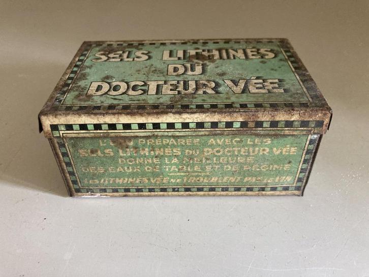 Vintage blik Sels Lithinés du Docteur Vée, Verzamelen, Blikken, Gebruikt, Overige, Overige merken, Ophalen of Verzenden