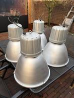 4 grote Industriële Hanglampen, Huis en Inrichting, Lampen | Hanglampen, Ophalen, Zo goed als nieuw