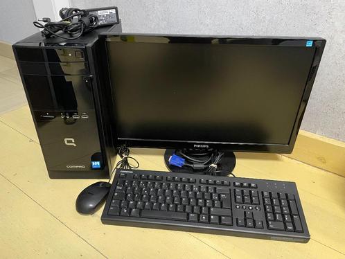 PC de Bureau Compaq 100, Informatique & Logiciels, Ordinateurs de bureau, Comme neuf, Moins de 2 Ghz, SSD, 4 GB, Avec moniteur