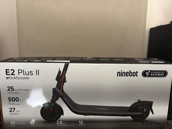 Trottinette électrique Segway E2 plus Ii, Vélos & Vélomoteurs, Trottinettes, Comme neuf, Step électrique (E-scooter), Enlèvement