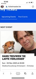 2 inkomkaarten, Tickets en Kaartjes, Concerten | Nederlandstalig, Twee personen